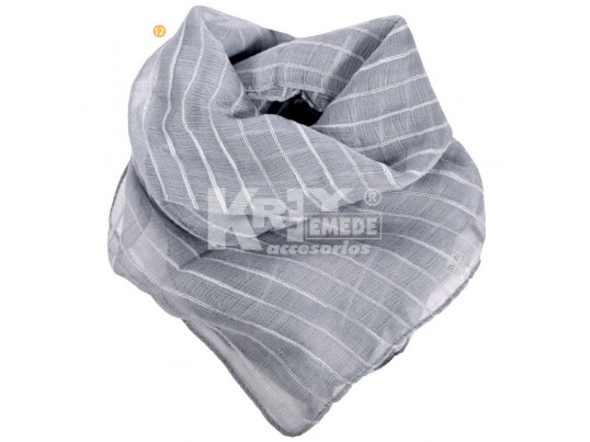 Pañuelo 50x50cm liso gris rayon x unidad