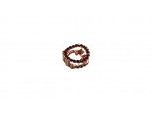 Broche Mini Circulo con Strass Rosa x Unidad