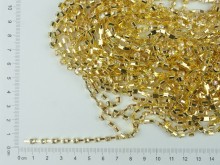 Cadena dorada con strass x 9,10 mts