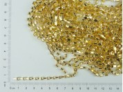 Cadena dorada con strass x 9,10 mts