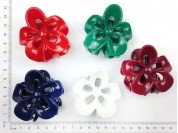 Broche flor calada paq. x 12