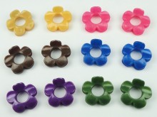 Broche mediano flor paq. x 12