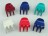 Broche nylon grande 3D jumbo x unidad