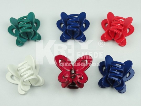 Broche nylon grande mariposa x unidad