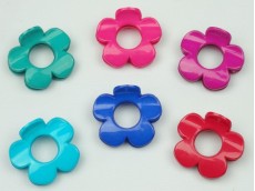 Broche nylon mediano flor x unidad