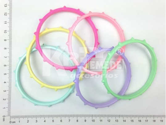 Pulsera nylon punk paq. x 6