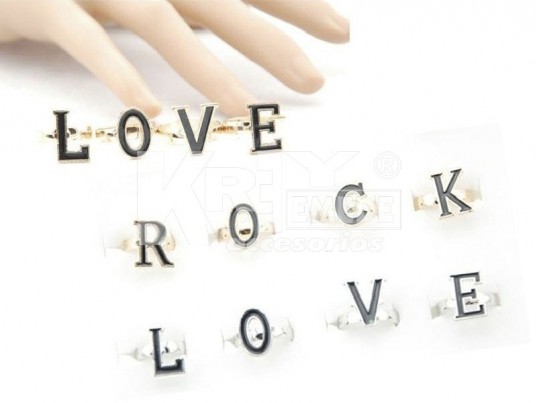 Anillo rock love en caja