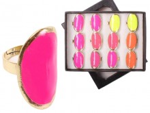 Anillo envolvente esmalte fluo en caja