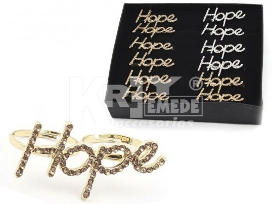 Anilllo doble hope strass en caja