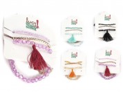 Set pulsera x 3 borla