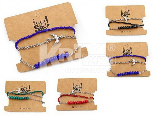 Set pulseras golondrina x3u