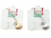 Set aros tirita cadena shell y chispita x2u