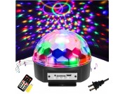 Bola led rgb audioritmica y reproductora de MP3 c/control remoto