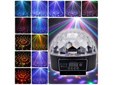 Bola led rgb audioritmica DMX, botonera y control remoto