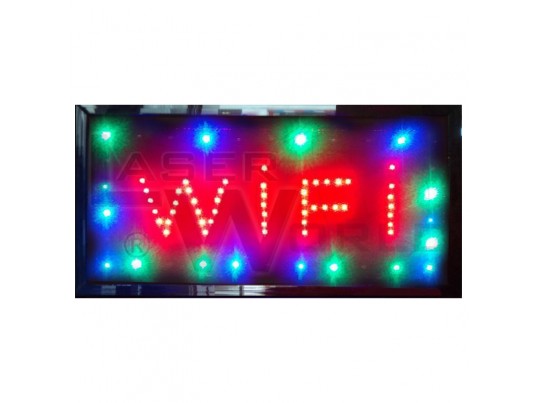 Cartel led WIFI con moviemiento